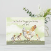 Zo Klokkend Blij Dat Jij Mijn MOEDER Bent Moederda Feestdagenkaart (Staand voorkant)