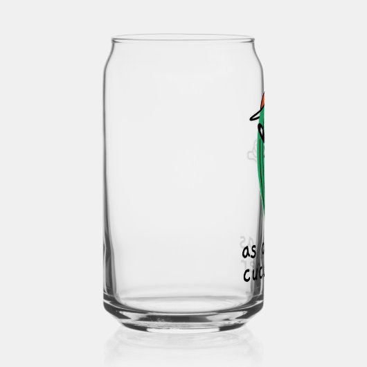 Zo koel als komkommer - kan glas (Rechts)