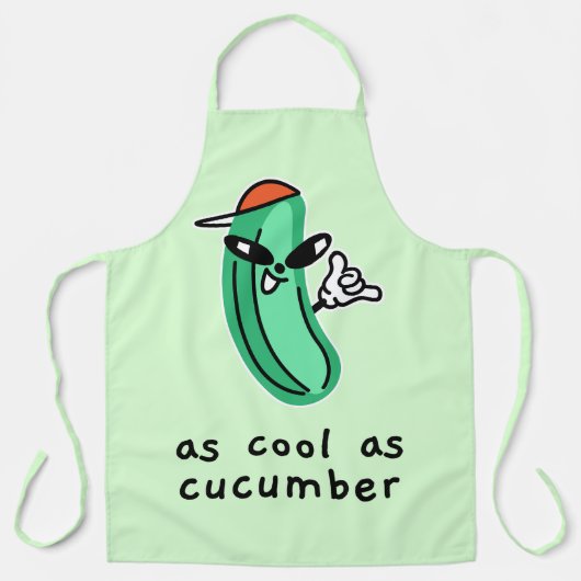 Zo koel als komkommer – Keuken Schort (Voorkant)
