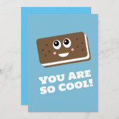 Zo koele Ice Cream Sandwich Kaart (Voorkant / Achterkant)