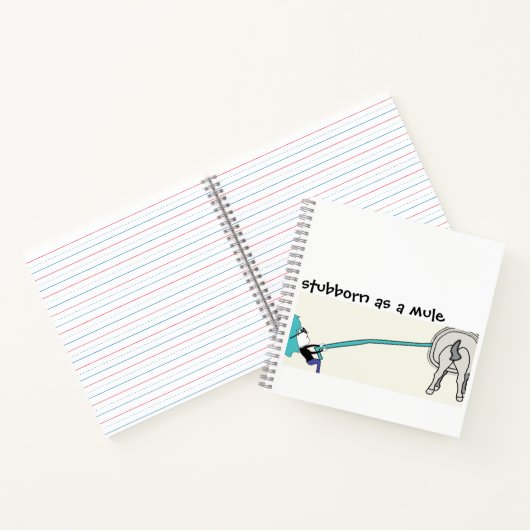 zo koppig als een ezel notitieboek (Binnen)