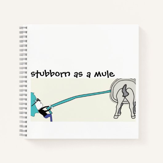 zo koppig als een ezel notitieboek (Voorkant)