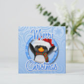Zo kostbaar! Kerstpinguïn Kaart... SRF Feestdagenkaart (Staand voorkant)