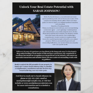 Zo krijgt u een aanbieding Real Estate Agent Marke Flyer