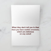 Zo kruimelt het koekje het Wenskaart Kaart (Binnen)