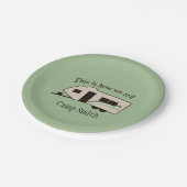 Zo kunnen we papieren Borden gebruiken Papieren Bordje (Gekanteld)