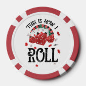 Zo laat ik Shirt zwart rollen Poker Chips (Achterkant)