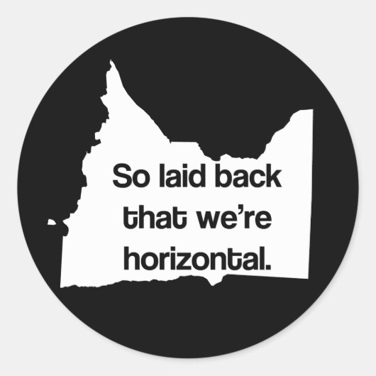 Zo Laid Back Wij zijn Horizontale MN Funny Sticker (Voorkant)