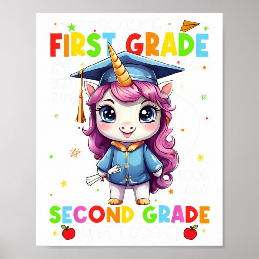 Zo lang 1e klas Afstuderen laatste schooldag Poster (Voorkant)