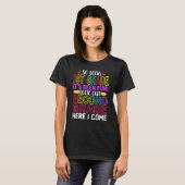 Zo lang 1e klas het is leuk geweest kijk uit tweed t-shirt (Voorkant volledig)
