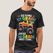 Zo lang 1st Grade Afstuderen Monster Truck T-shirt (Voorkant)