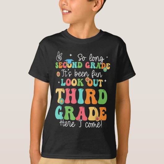 Zo lang 2e klas Afstuderen 3e klas hier kom ik T-shirt (Voorkant)