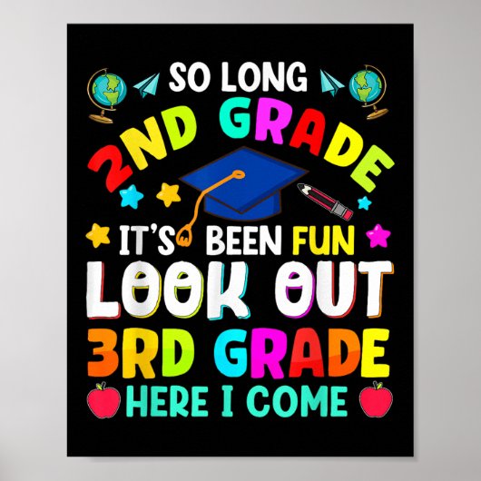 Zo lang 2e klas Afstuderen Afstuderen Leraar Kinde Poster (Voorkant)