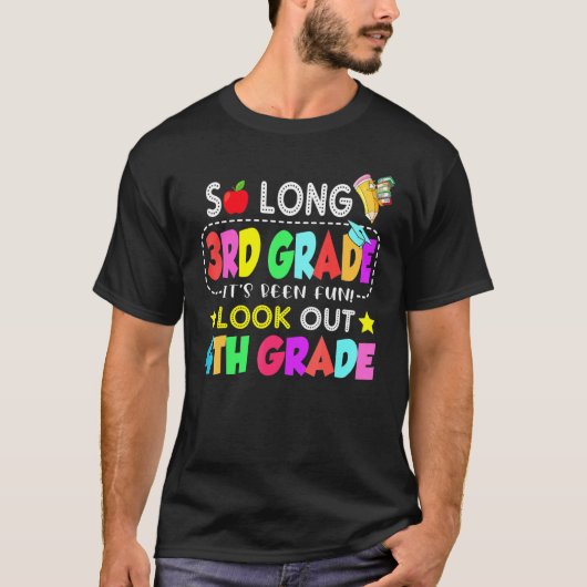 Zo lang 3e klas 4e klas hier kom ik 3e klas t-shirt (Voorkant)