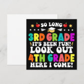 Zo lang 3e klas kijk uit 4e klas afstuderen aankondiging (Voorkant / Achterkant)