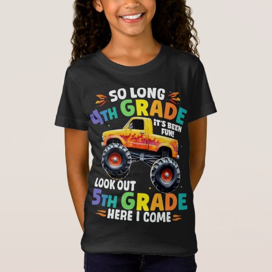 Zo lang 3e rang Afstuderen Monster Truck T-shirt (Voorkant)