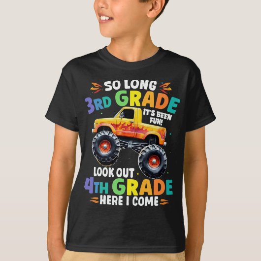 Zo lang 3e rang Afstuderen Monster Truck T-shirt (Voorkant)