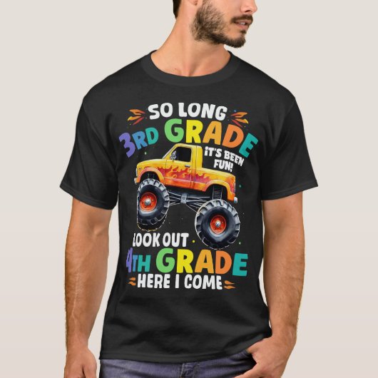 Zo lang 3e rang Afstuderen Monster Truck T-shirt (Voorkant)