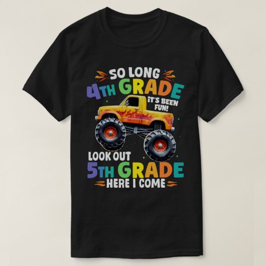Zo lang 3e rang Afstuderen Monster Truck T-shirt (Design voorkant)