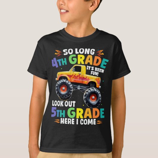Zo lang 3e rang Afstuderen Monster Truck T-shirt (Voorkant)
