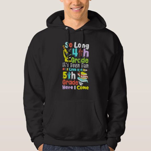 Zo lang 4e graad 5e graad hier kom ik afstuderen hoodie (Voorkant)