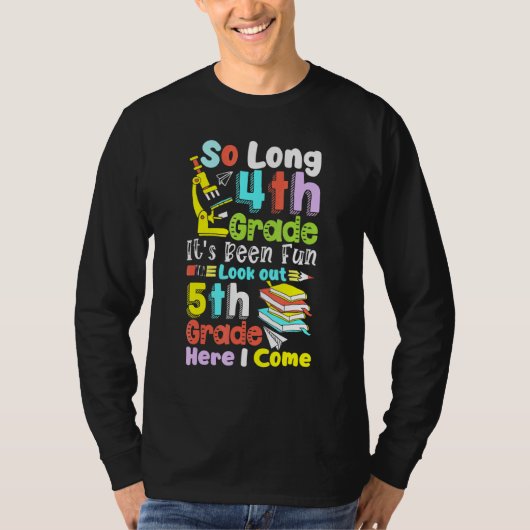 Zo lang 4e graad 5e graad hier kom ik afstuderen t-shirt (Voorkant)