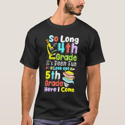 Zo lang 4e graad 5e graad hier kom ik afstuderen t-shirt (Voorkant)
