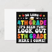 Zo lang 4e klas kijk uit 5e klas afstuderen aankondiging (Voorkant / Achterkant)