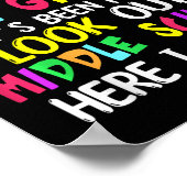 Zo lang 5e klas Afstuderen middelbare school hier  Poster (Hoek)