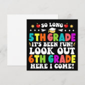 Zo lang 5e klas kijk uit 6e klas Afstuderen Aankondiging (Voorkant / Achterkant)