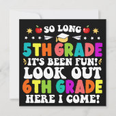 Zo lang 5e klas kijk uit 6e klas Afstuderen Aankondiging (Voorkant)