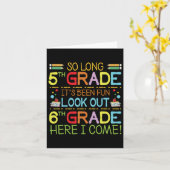 Zo lang 5e klas - kijk uit 6e klas! kaart (Gele Bloem)