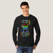 Zo lang 7e klas 8e klas hier kom ik Pop het gra T-shirt (Voorkant volledig)