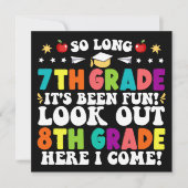 Zo lang 7e klas kijk uit 8e klas Afstuderen Aankondiging (Voorkant)