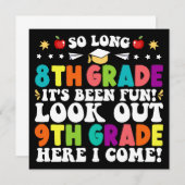 Zo lang 8e klas kijk uit 9e klas Afstuderen Aankondiging (Voorkant / Achterkant)