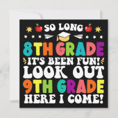 Zo lang 8e klas kijk uit 9e klas Afstuderen Aankondiging (Voorkant)