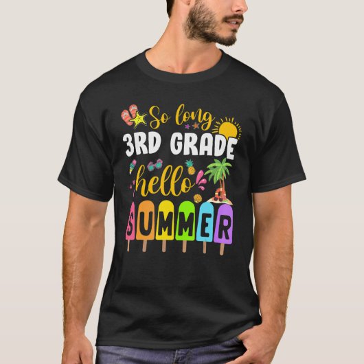 Zo lang als 3e graad Hallo Summer Popsial Ice Crea T-shirt (Voorkant)
