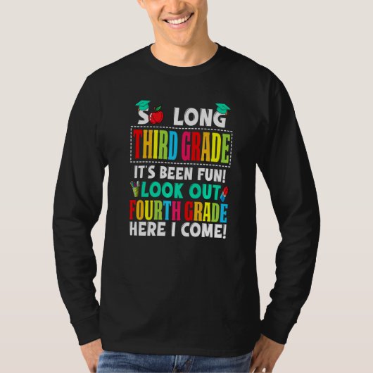 Zo lang als de derde klas haar vierde klas uitzoek t-shirt (Voorkant)