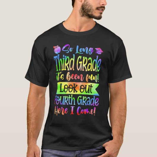 Zo lang als de derde klas haar vierde klas uitzoek t-shirt (Voorkant)