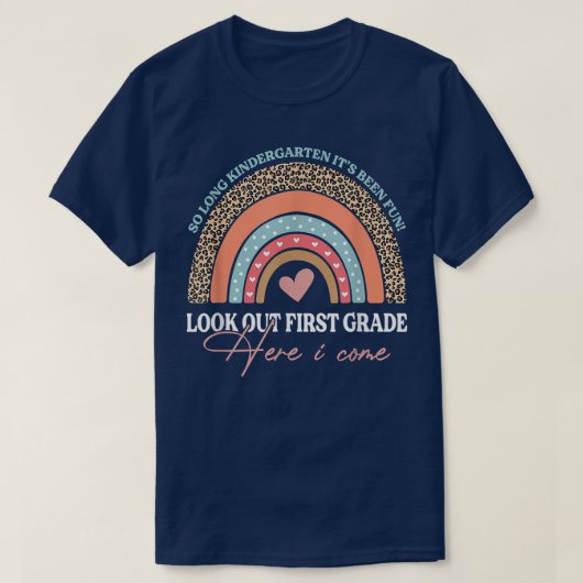 Zo lang als de Kindergarten uit de eerste klas kij T-shirt (Design voorkant)