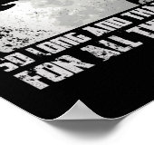 Zo lang en Bedankt voor alle vismijn Delfin Poster (Hoek)