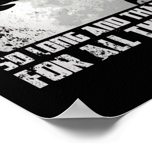 Zo lang en Bedankt voor alle vismijn Delfin Poster (Hoek)