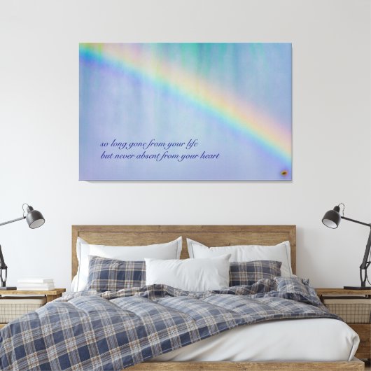 Zo lang getoon canvas afdruk (Insitu (Slaapkamer))