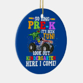 Zo lang, kijk uit naar Kindergarten T rex Keramisch Ornament (Rechts)