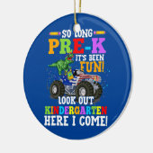 Zo lang, kijk uit naar Kindergarten T rex Keramisch Ornament (Links)