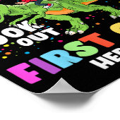 Zo lang kleuterschool Afstuderen CL 2023 Dinosauru Poster (Hoek)