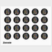 Zo lang kleuterschool Afstuderen eerste klas hier Ronde Sticker (Vel)