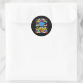 Zo lang kleuterschool Afstuderen eerste klas hier Ronde Sticker (Tas)