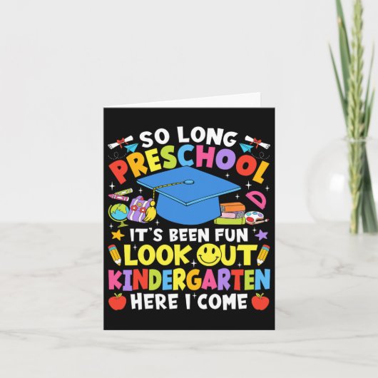 Zo lang kleuterschool Afstuderen kleuterschool hie Kaart (Voorkant)