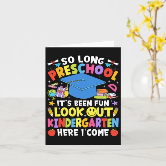 Zo lang kleuterschool Afstuderen kleuterschool hie Kaart (Gele Bloem)